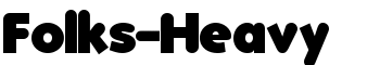 Folks-Heavy font