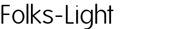 Folks-Light font