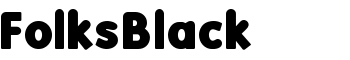 FolksBlack font