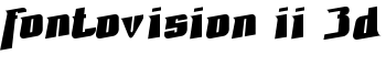 Fontovision II 3D font