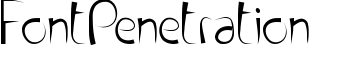 download FontPenetration font