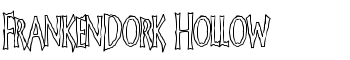 download FrankenDork Hollow font