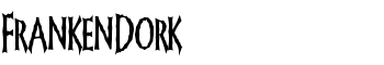 FrankenDork font