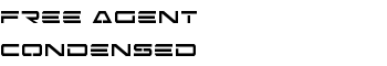 Free Agent Condensed font