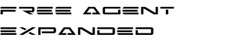 Free Agent Expanded font