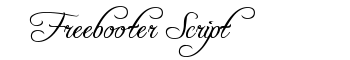 Freebooter Script font