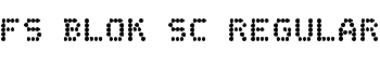 FS Blok SC Regular font