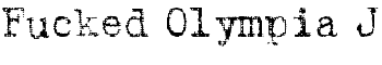 download Fucked Olympia J font