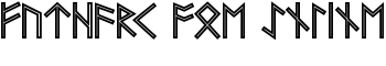 Futhark AOE Inline font