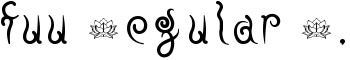 fuu Regular E. font