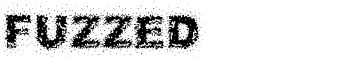 Fuzzed font