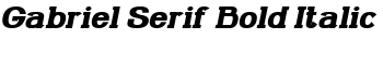 download Gabriel Serif Bold Italic font