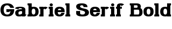 Gabriel Serif Bold font