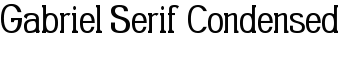 download Gabriel Serif Condensed font