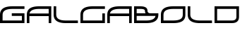 GalgaBold font