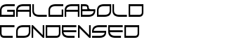 GalgaBold Condensed font