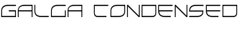 Galga Condensed font