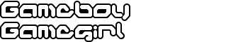 Gameboy Gamegirl font