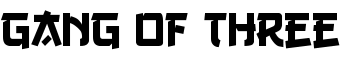 download Gang of Three font