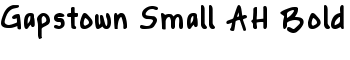 download Gapstown Small AH Bold font