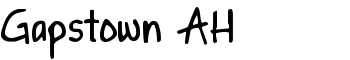 download Gapstown AH font