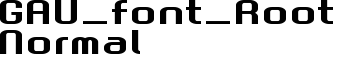 GAU_font_Root Normal font