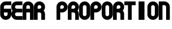 download Gear Proportion font