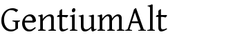 GentiumAlt font