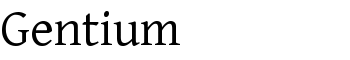 Gentium font