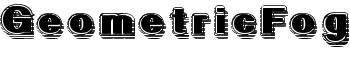 GeometricFog font