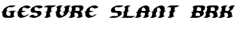 download Gesture Slant BRK font