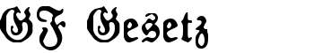 download GF Gesetz font