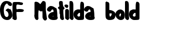 download GF Matilda bold font