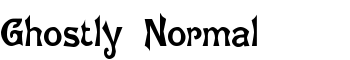download Ghostly Normal font