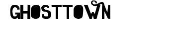 GhostTown font