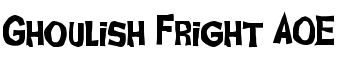 Ghoulish Fright AOE font