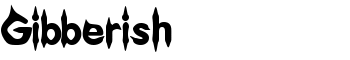 download Gibberish font