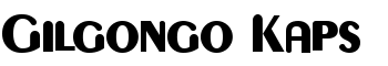 Gilgongo Kaps font