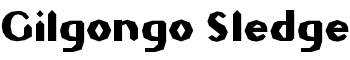 download Gilgongo Sledge font