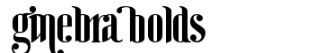 Ginebra Bolds font