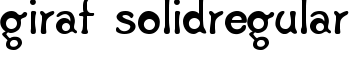 download Giraf SolidRegular font