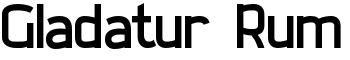 Gladatur Rum font