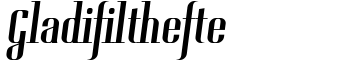 download Gladifilthefte font