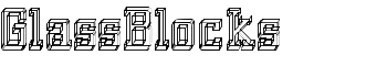 GlassBlocks font