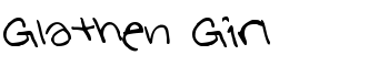 Glathen Girl font