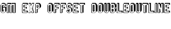 GM Exp Offset Doubleoutline font