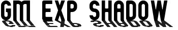 GM Exp Shadow font