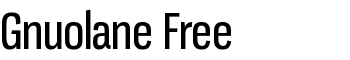 Gnuolane Free font