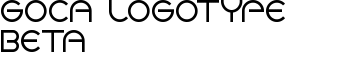 Goca logotype beta font