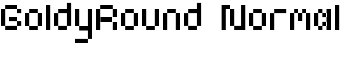 GoldyRound Normal font